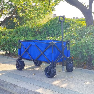 عربة التخييم الثقيلة العربة القابلة للتعديل المقبض العربات اليدوية المطوية مع عجلات PU