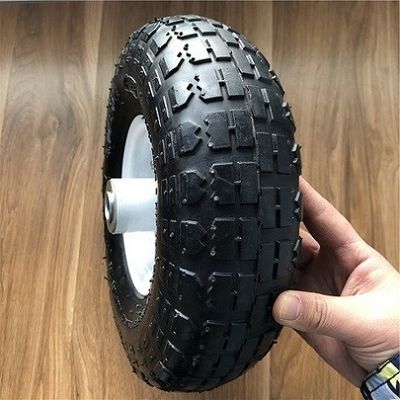 350 4 White Rim Sack Barrow Wheel 10 بوصة عجلات مطاطية لعربة اليد للعربات