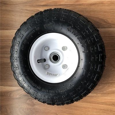350 4 White Rim Sack Barrow Wheel 10 بوصة عجلات مطاطية لعربة اليد للعربات