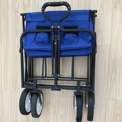 عربة قابلة للطي قابلة للطي ، عربة الشاطئ ذات سعة كبيرة ، عربة قابلة للطي للرياضة والتسوق والتخييم