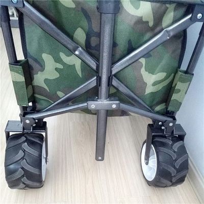 عربة تخييم خارجية متعددة الأغراض OEM 600D عربة تسوق قابلة للطي