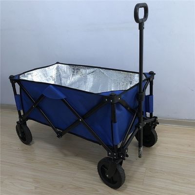 عربة عربة قابلة للطي بعجلات PVC 600D عربة قابلة للطي خفيفة الوزن مع طبقة عازلة