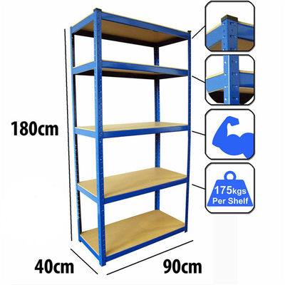 900 * 400 * 1800 Boltless Storage Rack الثقيلة بولتليس رفوف رفوف المنزل المرآب