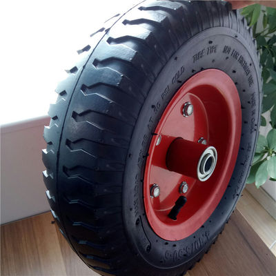 350-6 الأحمر الصلب حافة عجلات هوائية عربة عجلات مطاطية هوائية كيس عجلات شاحنة