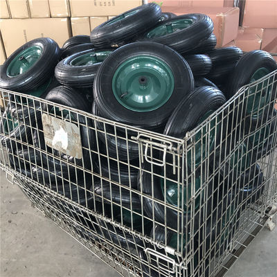 350-8 الأخضر الصلب ريم عربة العجلات الهوائية المطاط الإطارات عربة عربة عربة