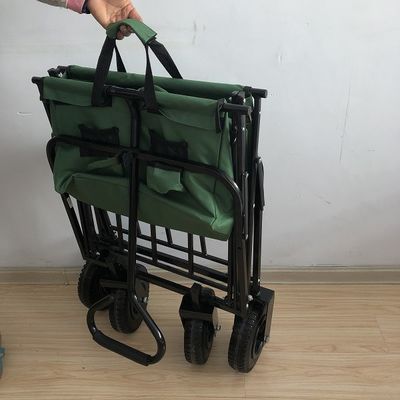عربة الترفيه القابلة للطي بيتش واجن الخضراء مع 80 كجم عجلة الهواء