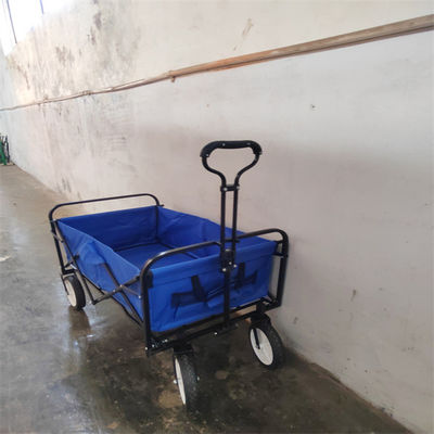 عربة قابلة للطي المعدنية Beach Wagon Utility 600D عربة قابلة للطي من القماش لمحلات البقالة