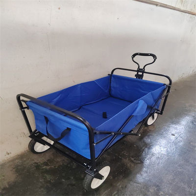 عربة قابلة للطي المعدنية Beach Wagon Utility 600D عربة قابلة للطي من القماش لمحلات البقالة