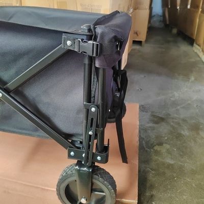 سحب أسود على طول نزهة حديقة عربة قابلة للطي