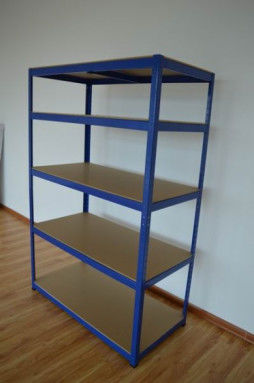 MDF Boltless Heavy Duty رفوف 5 طبقات تخزين المرآب رفوف معدنية