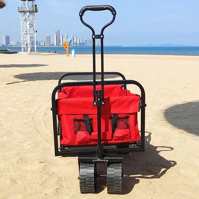 عجلات واسعة عملية قابلة للطي عربة شاطئ قابلة للطي عربة تخزين صناعية قابلة للطي