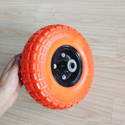 10 بوصة عجلة مطاطية عربة المرافق 3.50-4 صور مع تحميل 120LB عجلة هوائية