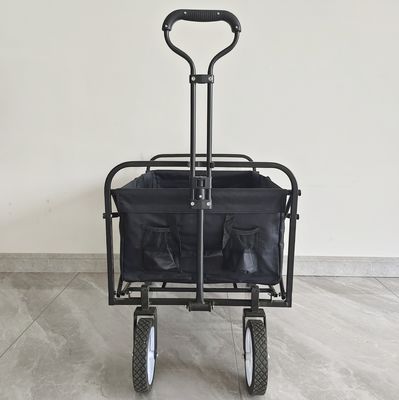مقبض قابل للتعديل عربة تخييم شديدة التحمل أداة تخزين قابلة للطي عربة قابلة للطي