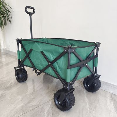 عربة تخييم خارجية 140LB سهلة الحمل بعجلات من البولي يوريثان العريضة قابلة للطي