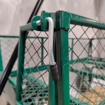 التعامل مع المواد بدون جهد مع عربة الشبكة الحديقة ومقبض واحد